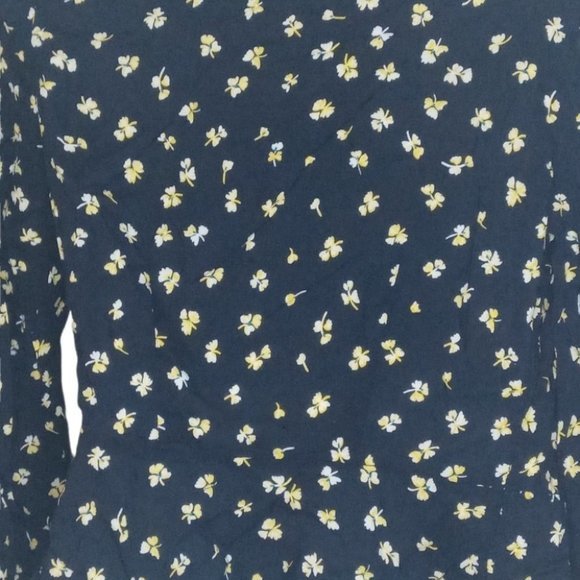 H&M Long Sleeve Blouse Work Summer Puff Sleeve Top Size 2 - Picture 6 of 13